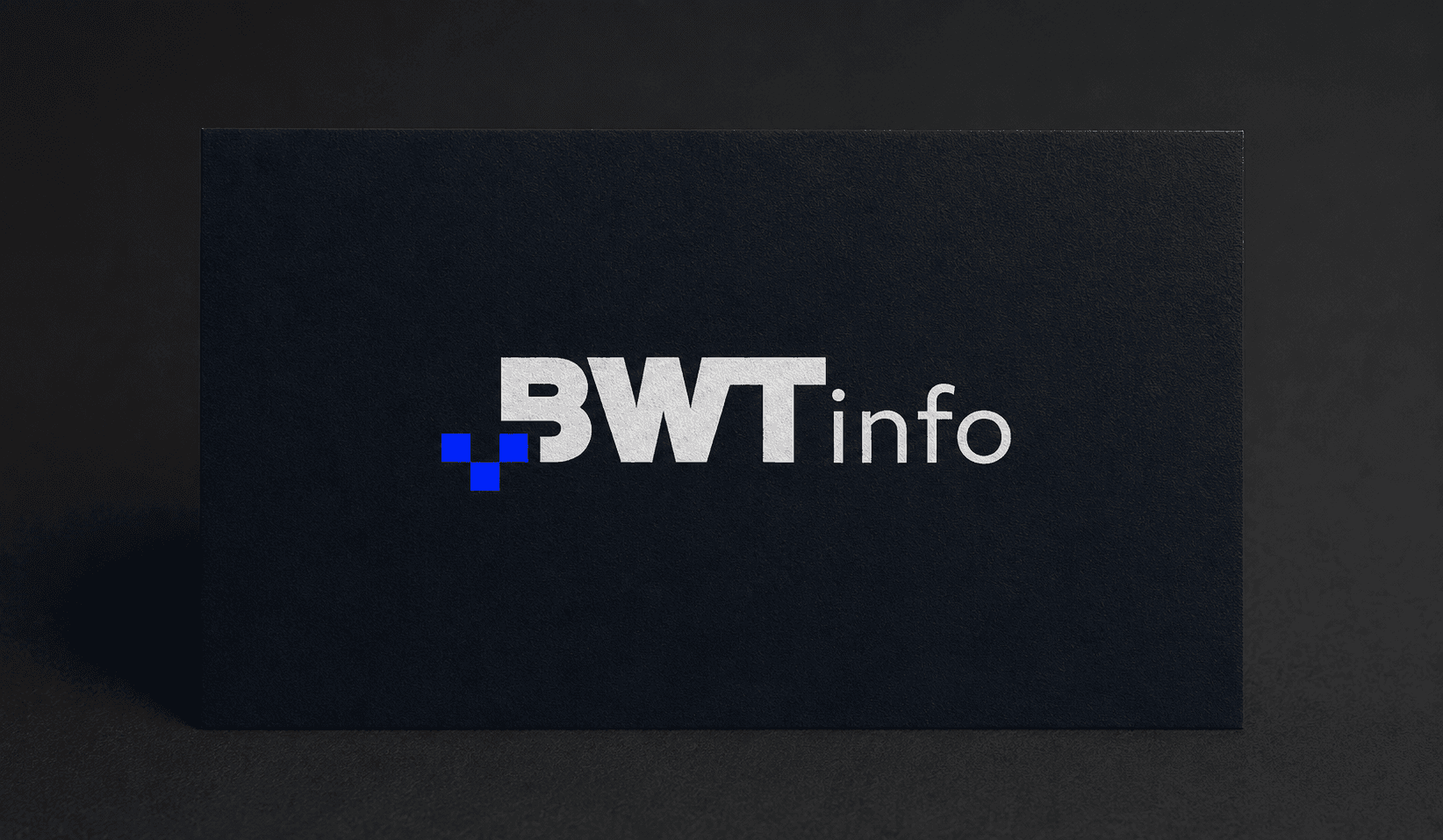 BWT Info business card — logo