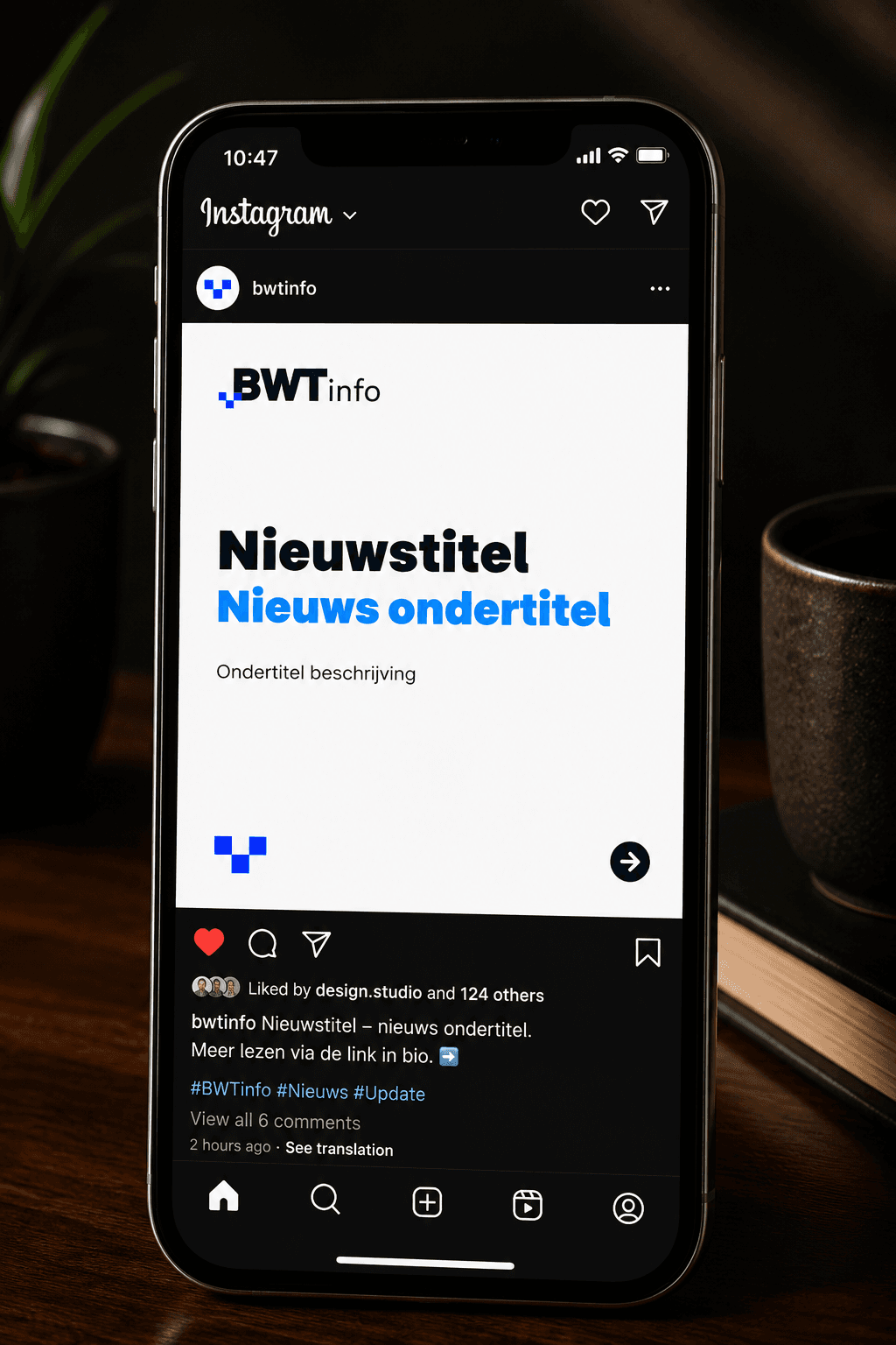 BWT Info social media post template