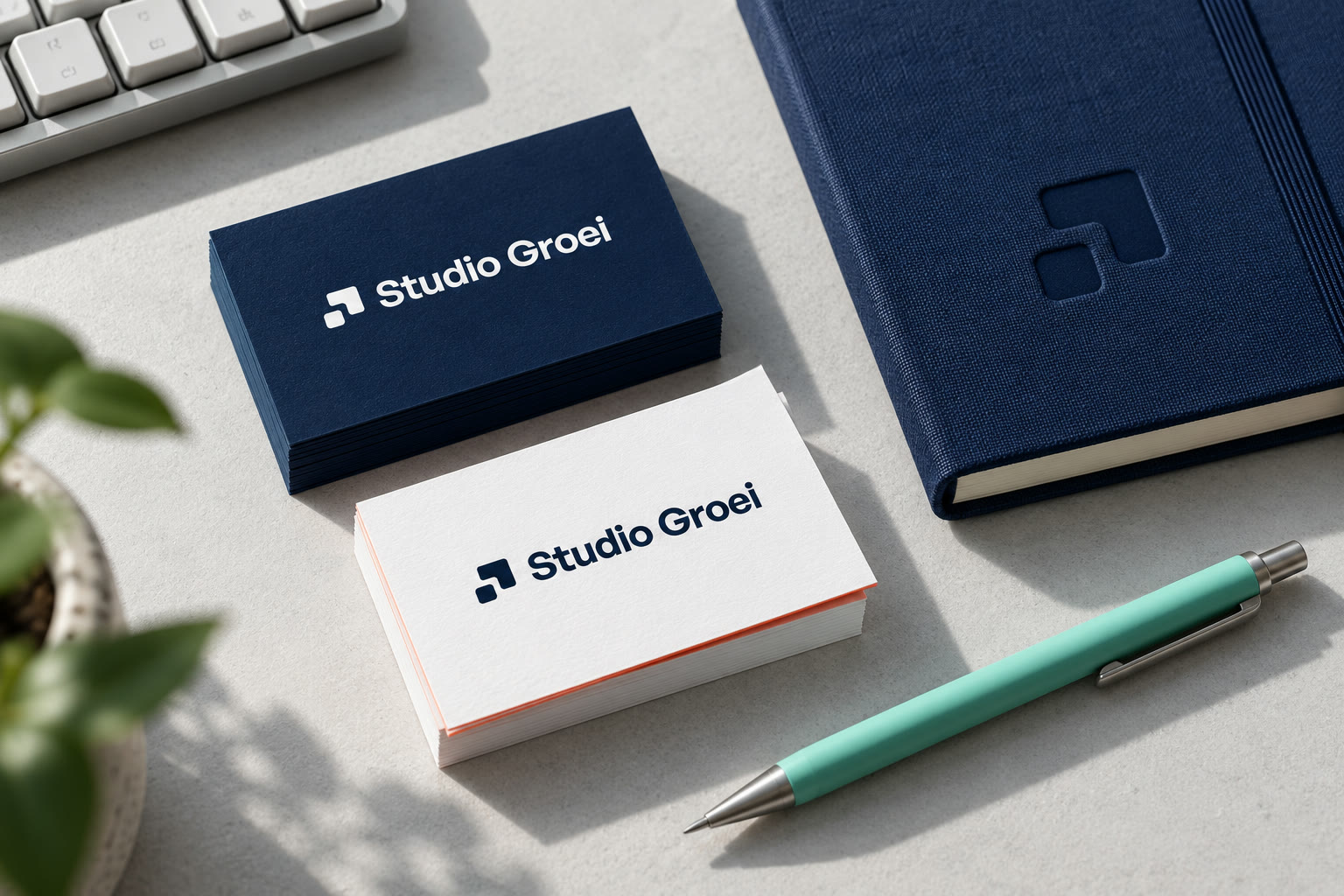 Visitekaartjes van Studio Groei
